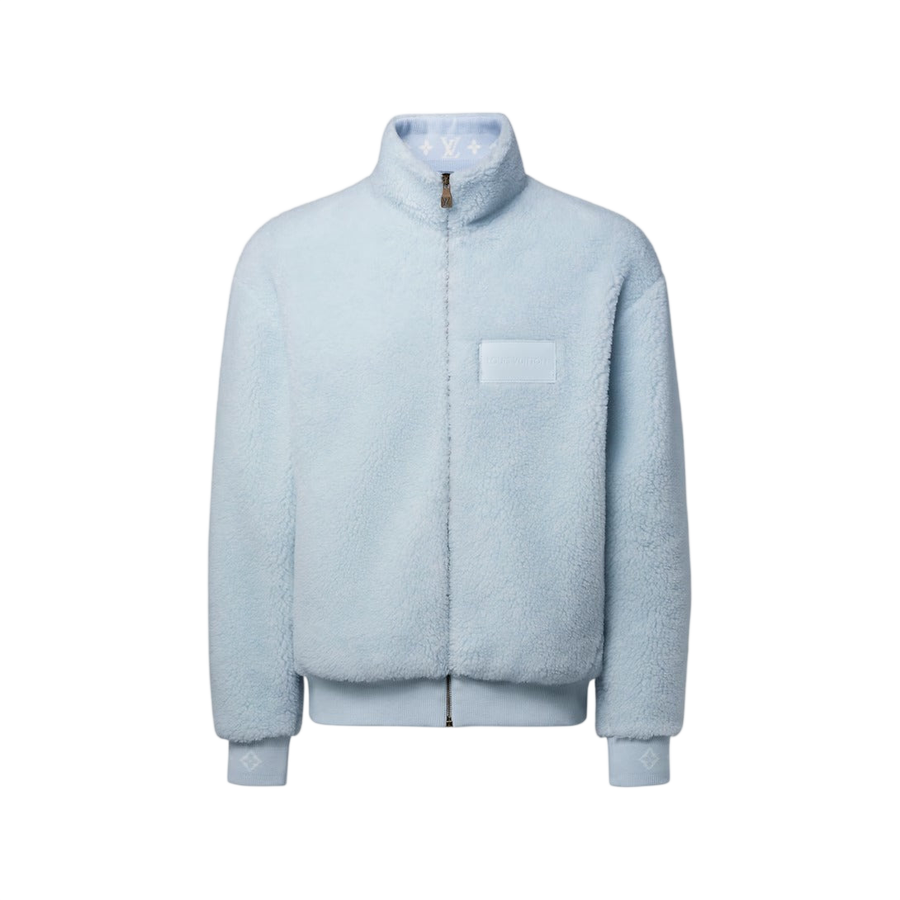 Louis Vuitton Signature Patch Fleece Blouson — Blue