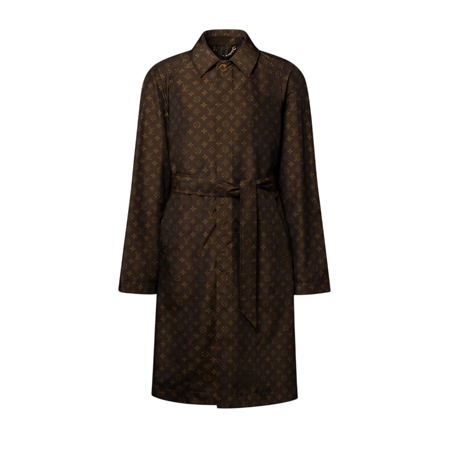 Louis Vuitton Silk Tech Carcoat — Monogram Brown