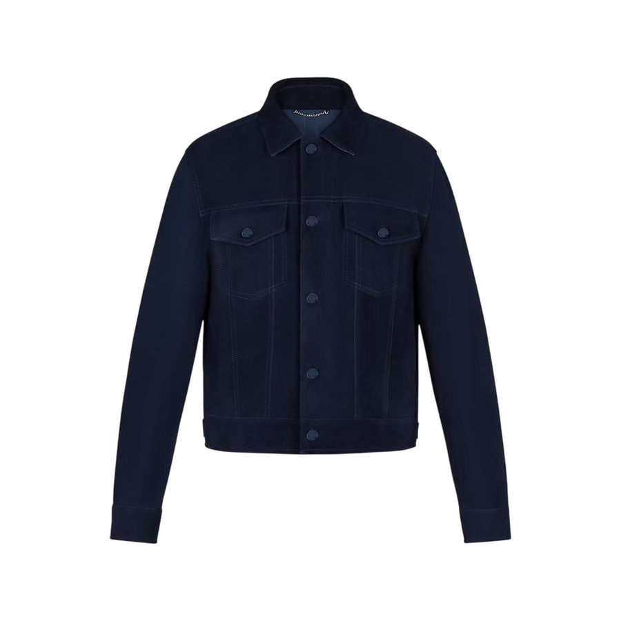 Louis Vuitton Suede Denim Jacket — Midnight Blue