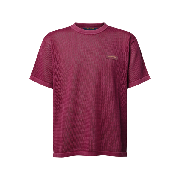 Louis Vuitton Maglia girocollo a maniche corte sbiancata dal sole — Rosso