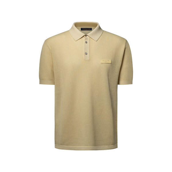Louis Vuitton Polo a maniche corte sbiancata dal sole — Giallo fetta d'ananas