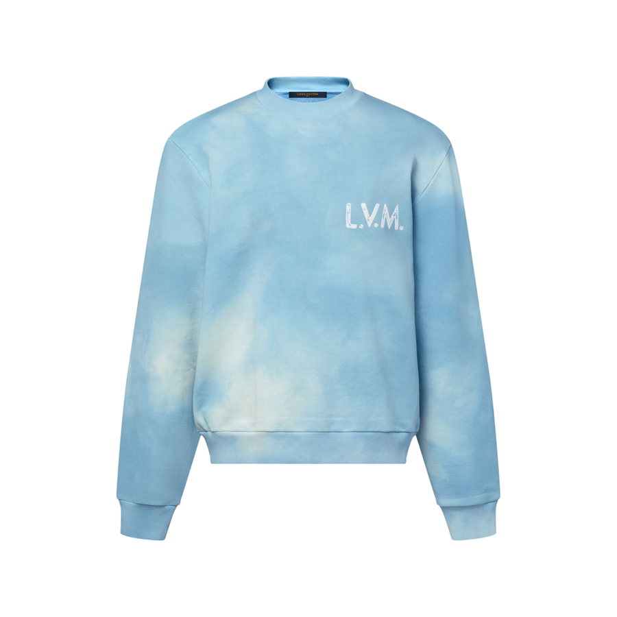 Louis Vuitton Felpa tie-dye — Azzurro chiaro