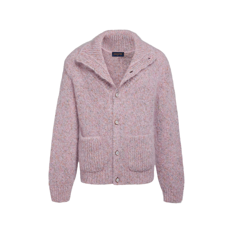 Cardigan en tweed de mohair Louis Vuitton — Rose poudré