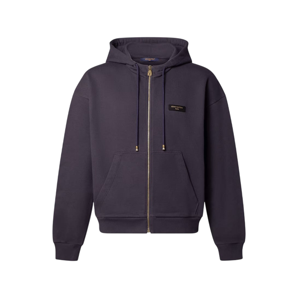 Louis Vuitton Blusa vintage con cappuccio e cerniera — Viola indaco