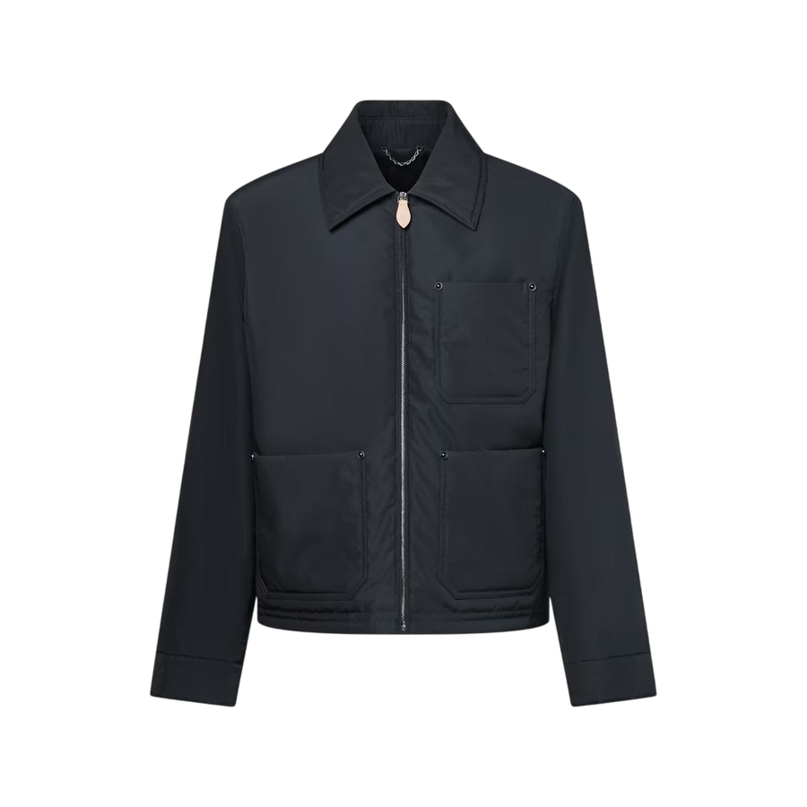 Louis Vuitton Water-Repellent Wool Mix Workwear Jacket — Navy