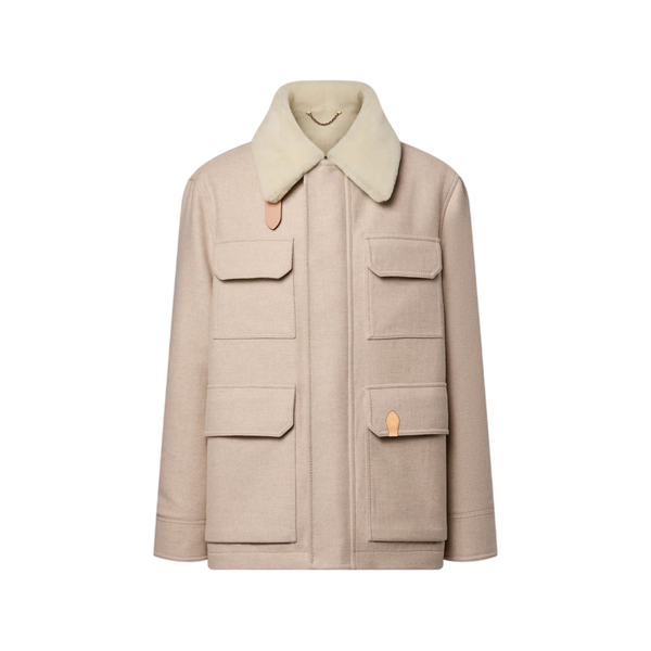 Louis Vuitton Parka invernale in lana e cashmere — Beige