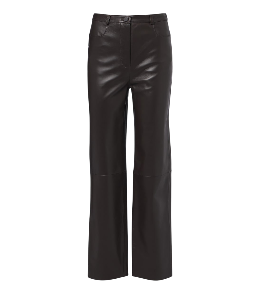 Loulou de Saison Cobe leather straight pants