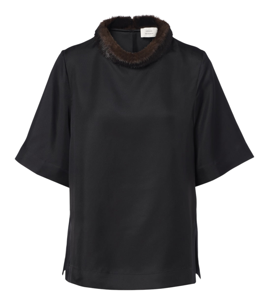 Haut en twill de soie Loulou de Saison Dana