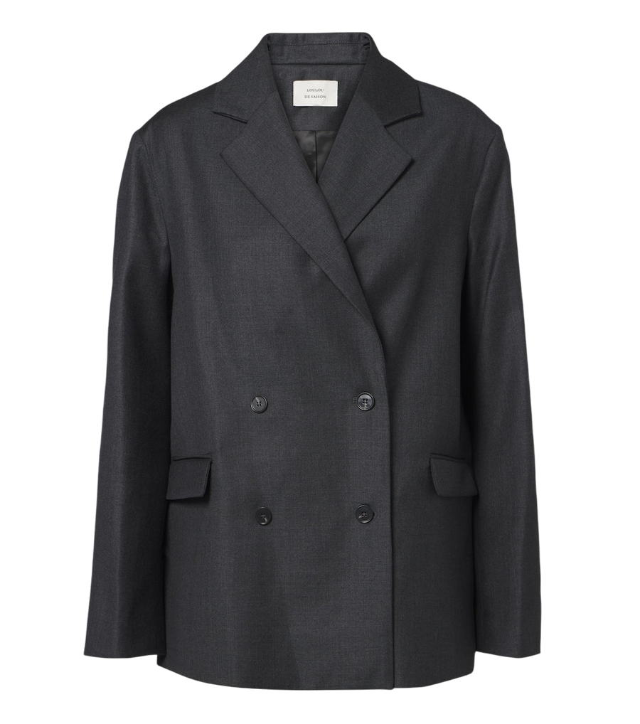 Loulou de Saison Donau double-breasted virgin wool blazer