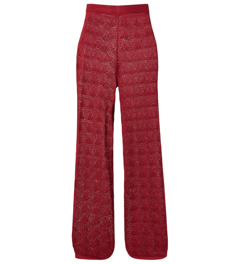 Loulou de Saison Egeo knitted wide-leg pants