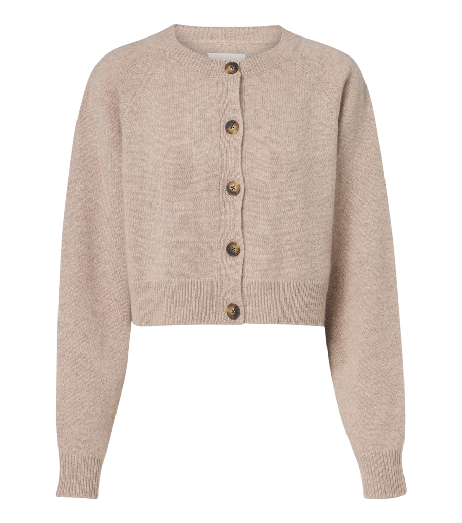 Loulou de Saison Heike cropped cashmere cardigan
