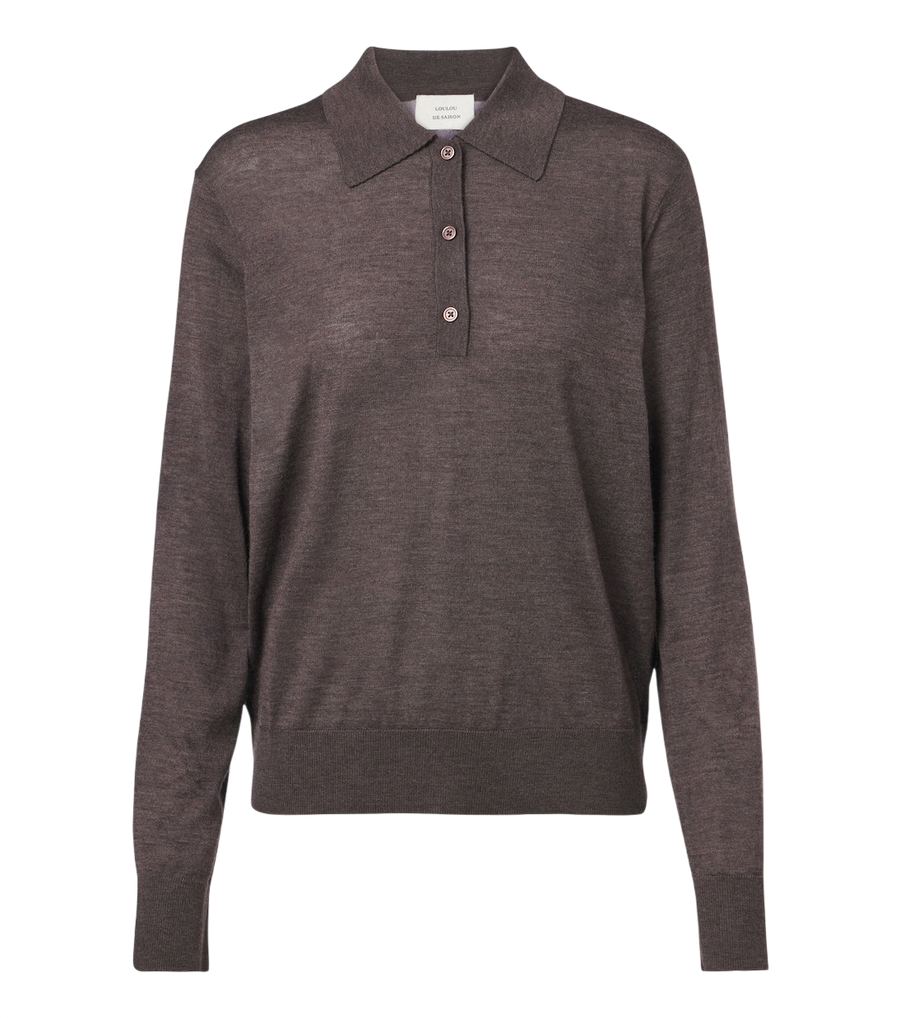 Pull polo en cachemire Miles Loulou de Saison
