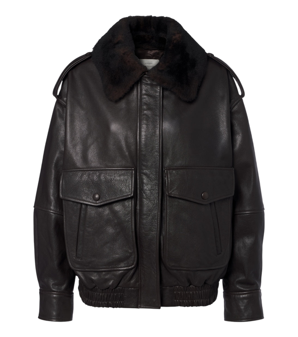 Loulou de Saison Russo leather bomber jacket