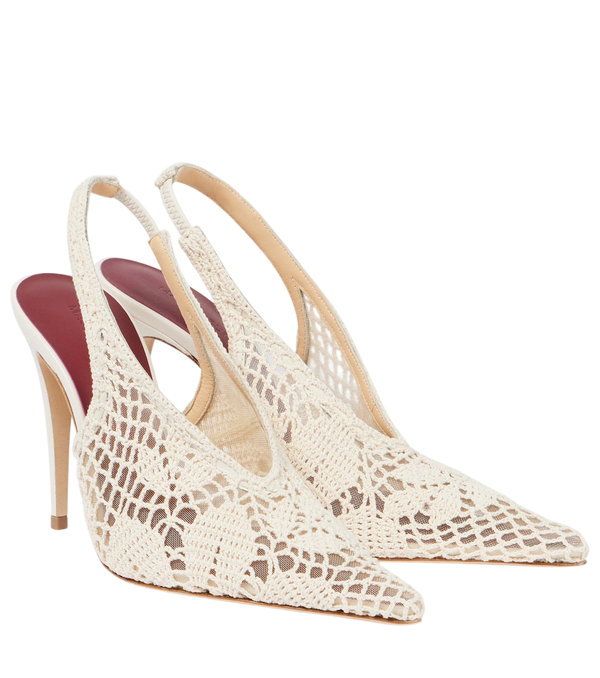 Zapatos destalonados de crochet 105 de Magda Butrym