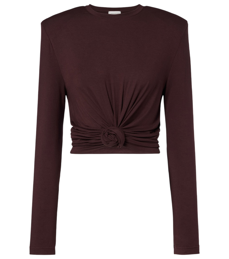 Top de mezcla de algodón de Magda Butrym