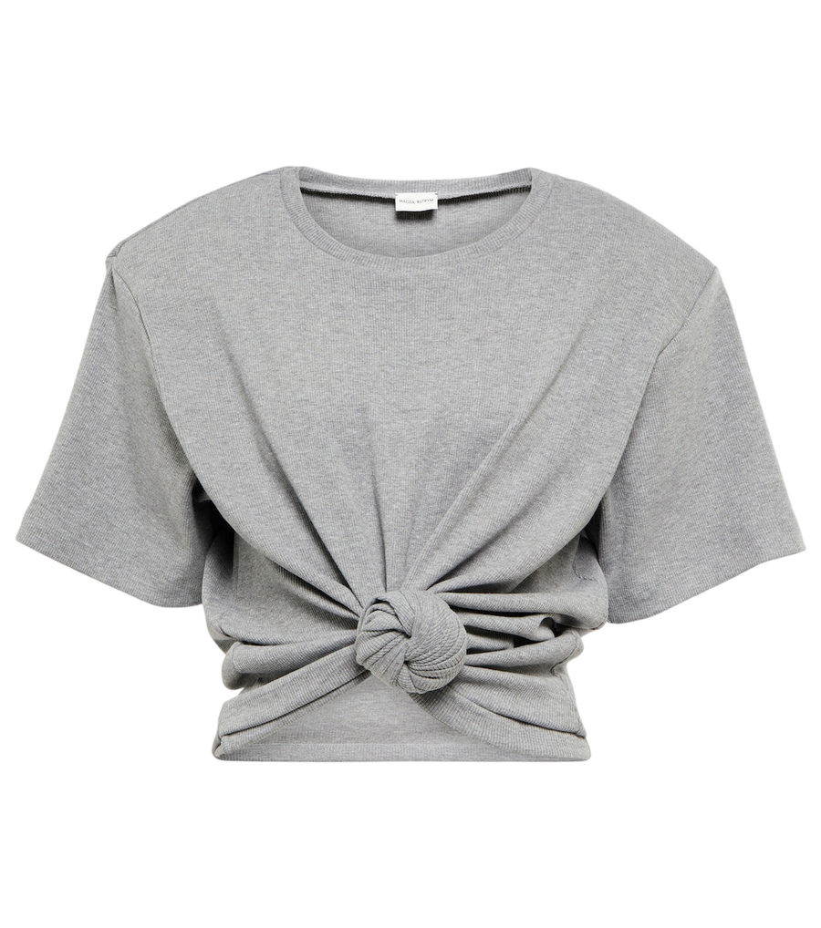 Camiseta corta de mezcla de algodón de Magda Butrym