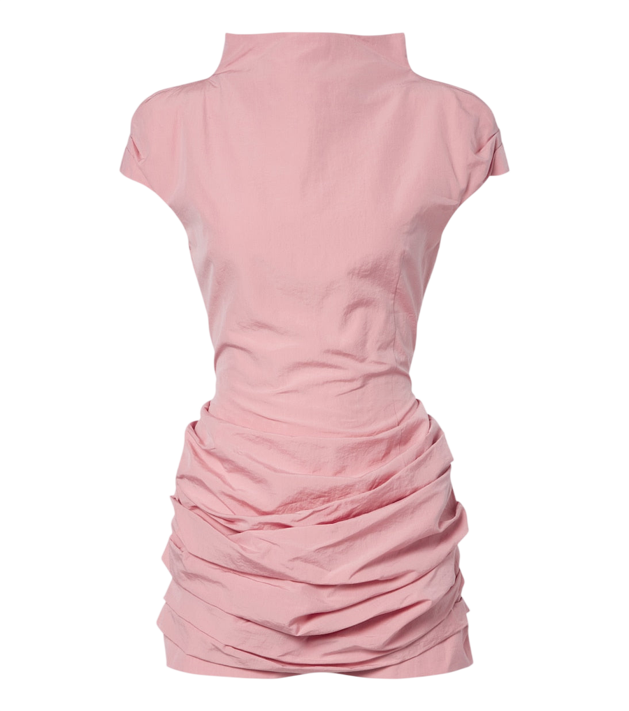 Magda Butrym Draped cotton and silk minidress