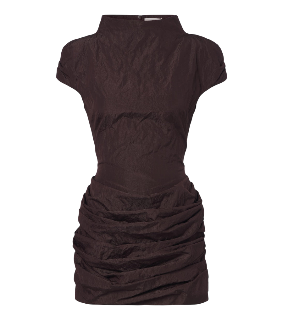 Magda Butrym Draped cotton-blend minidress