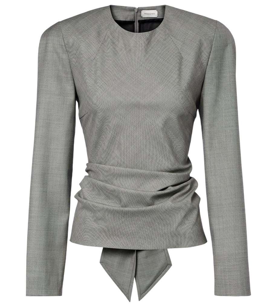 Magda Butrym Draped wool blouse