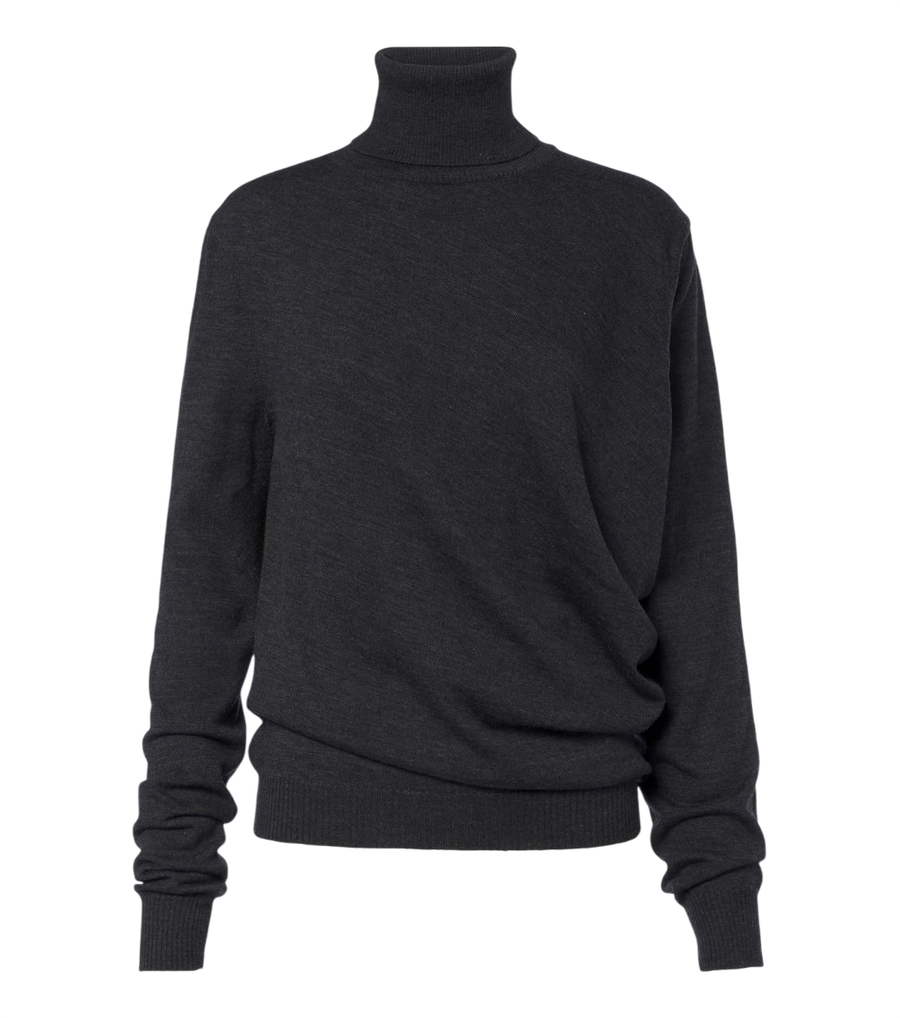 Magda Butrym Draped wool turtleneck sweater