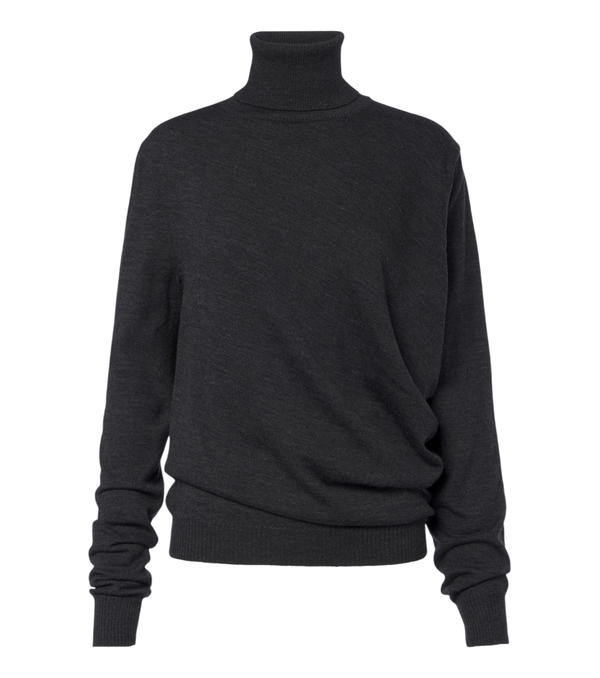 Magda Butrym Draped wool turtleneck sweater