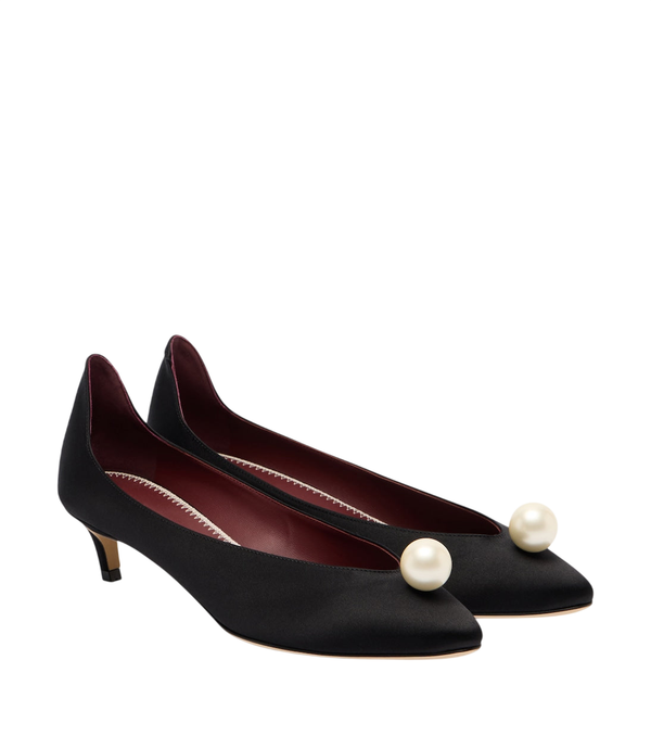Escarpins en satin ornés Magda Butrym