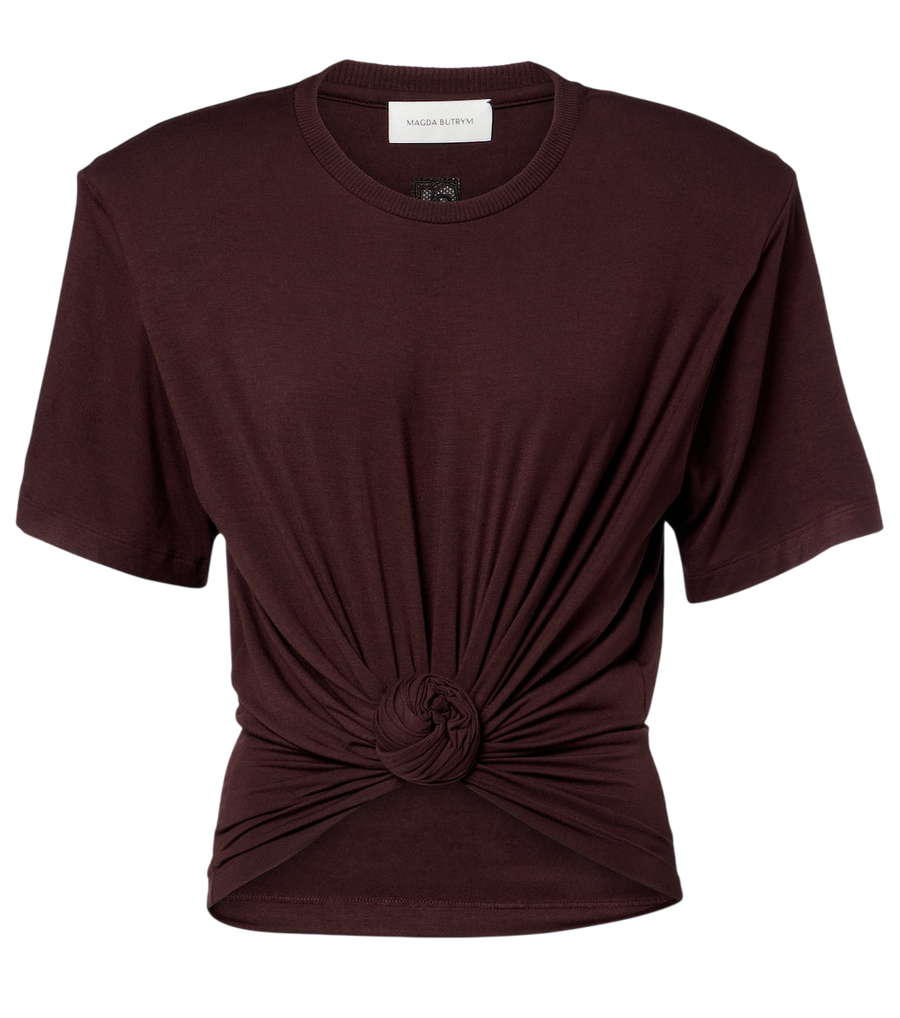 T-shirt en jersey à appliques florales Magda Butrym