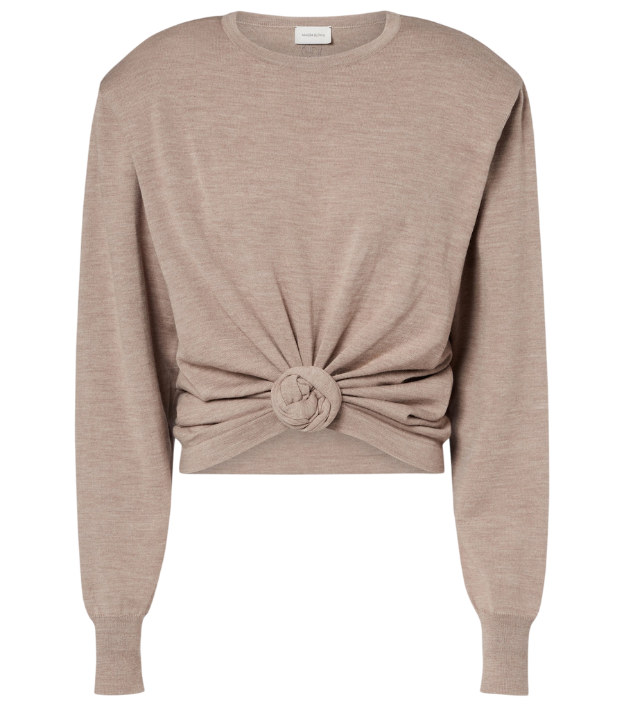 Magda Butrym Knot-detail wool sweater