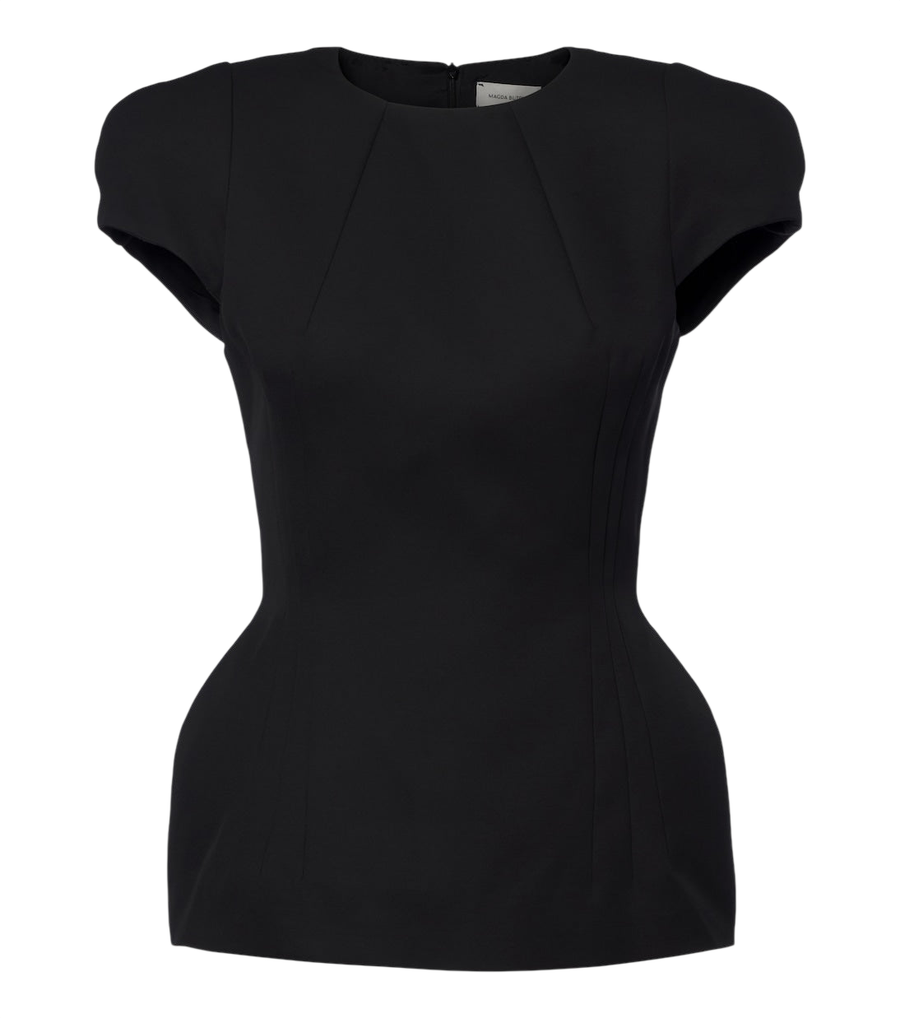 Top de seda y cachemira con relleno de Magda Butrym