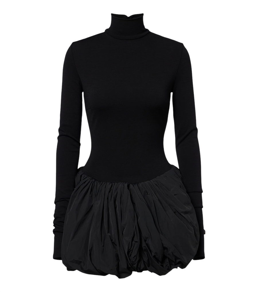 Mini-robe en mélange de laine à empiècements Magda Butrym