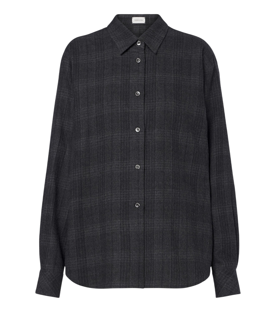 Chemise à carreaux en laine vierge Magda Butrym
