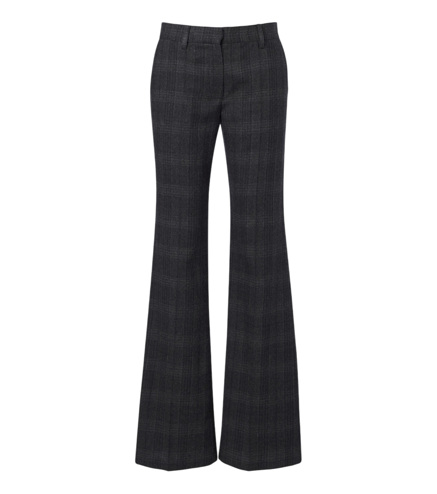 Magda Butrym Plaid virgin wool wide-leg pants