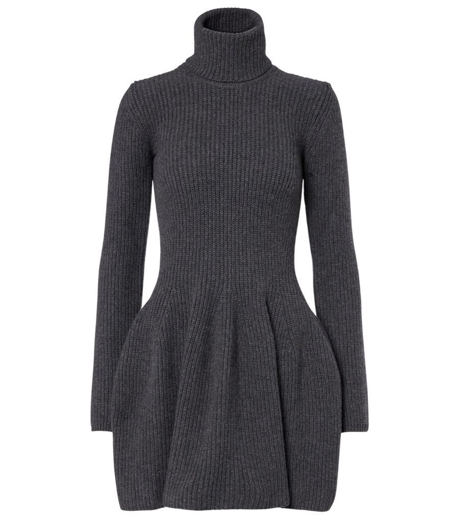 Magda Butrym Ribbed-knit cashmere minidress