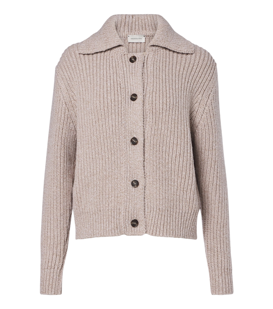 Magda Butrym Ribbed-knit wool cardigan