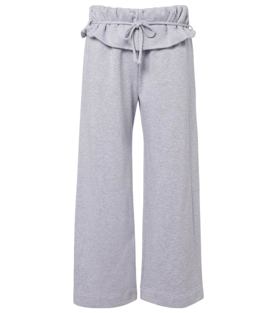 Magda Butrym Ruffled cotton-blend sweatpants