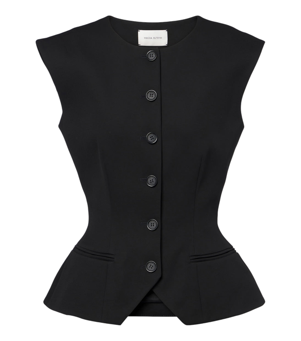 Magda Butrym Silk and cashmere vest