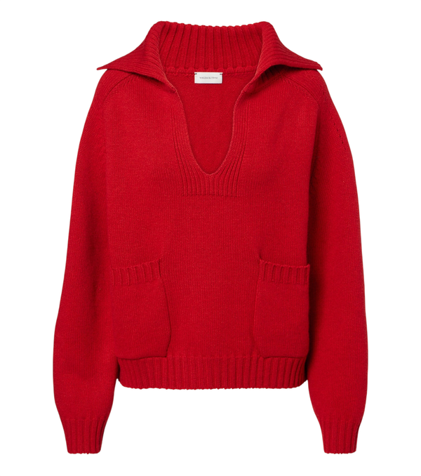 Magda Butrym Wool and cashmere polo sweater