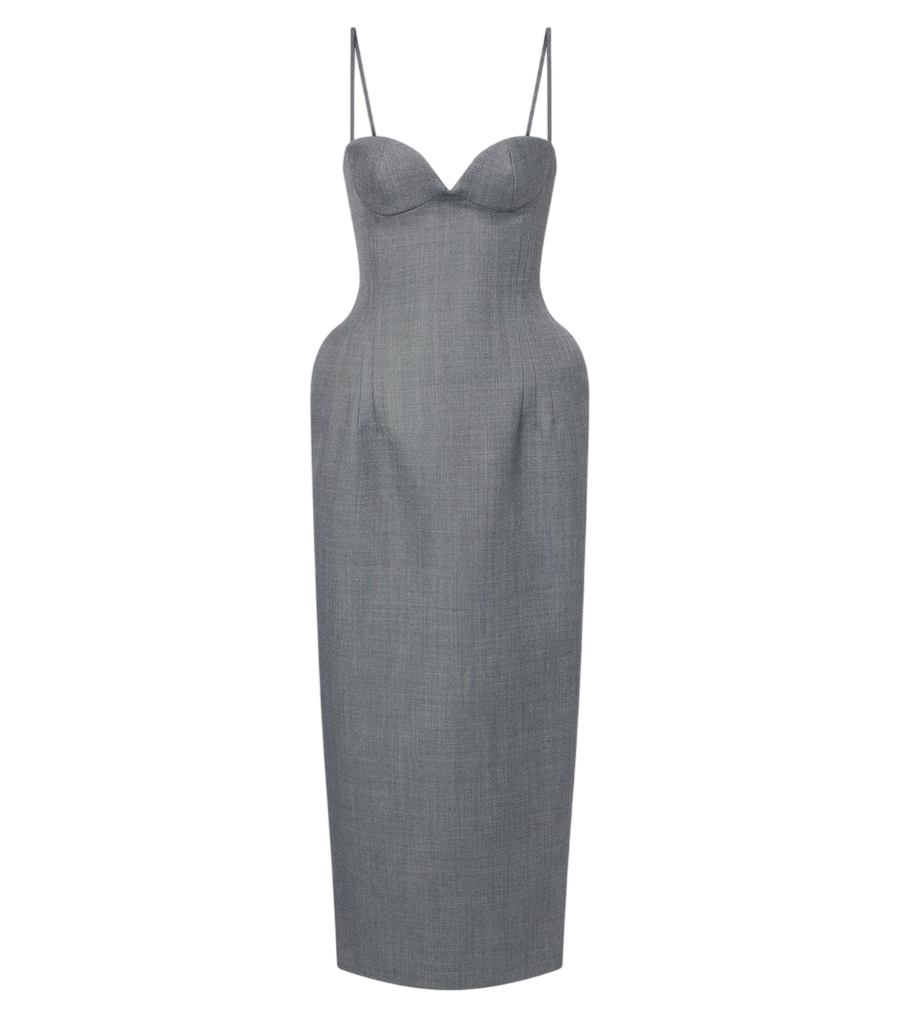 Robe cocktail corset en laine Magda Butrym