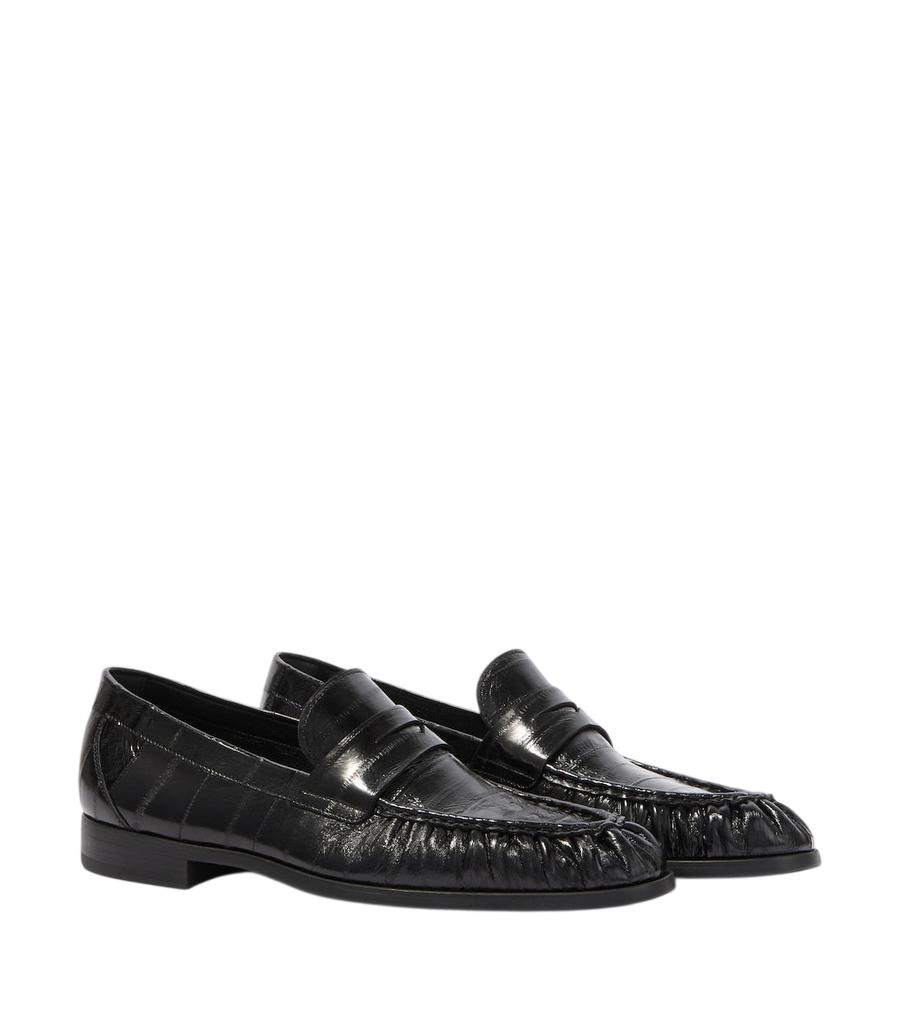 Magnanni Eel leather penny loafers
