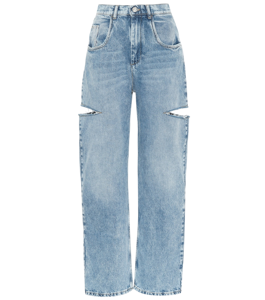 Maison Margiela Cutout high-rise wide-leg jeans