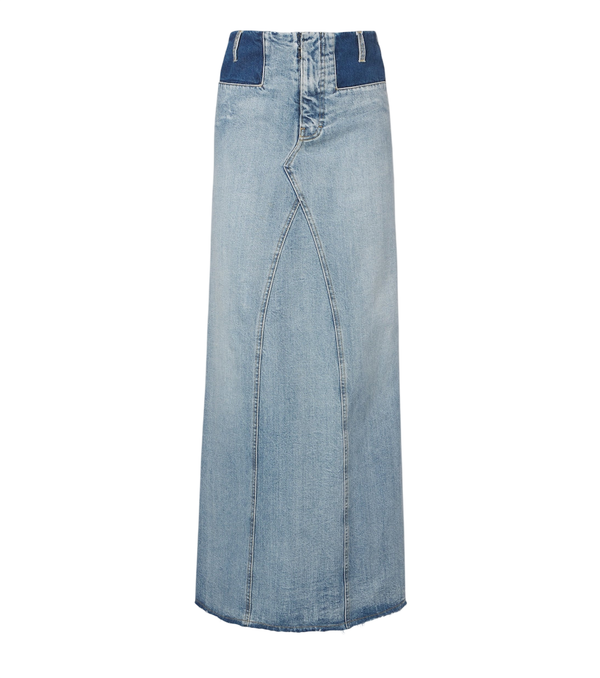 Maison Margiela Paneled denim maxi skirt