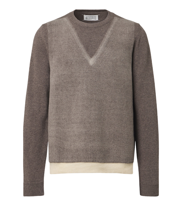 Maison Margiela Printed virgin wool sweater