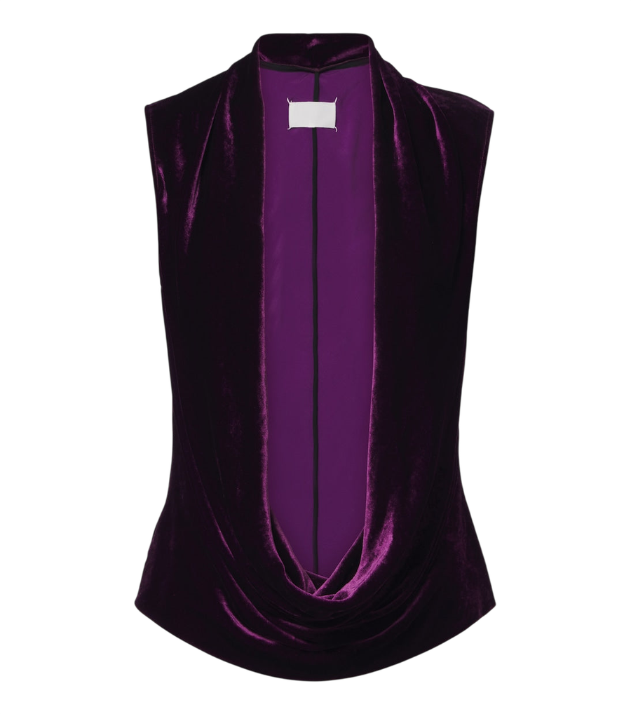 Top de terciopelo de Maison Margiela