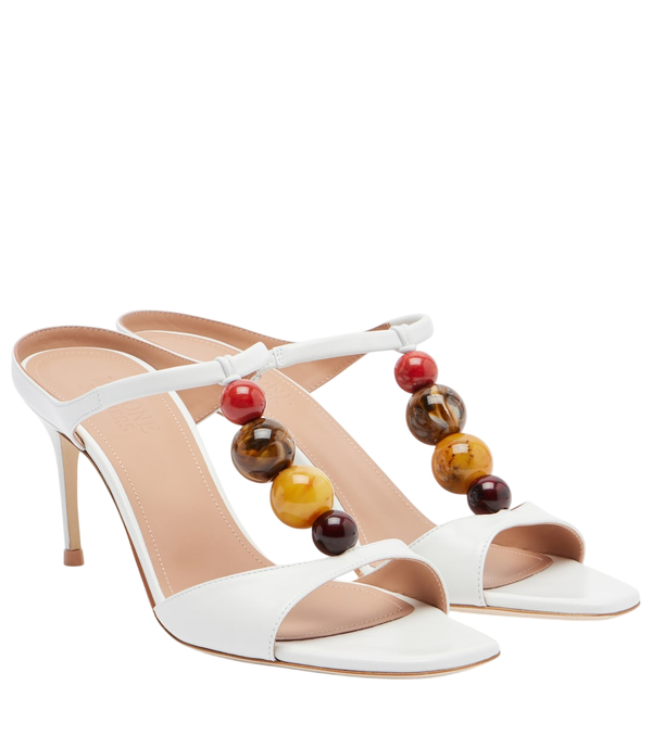 Malone Souliers Lena embellished leather mules