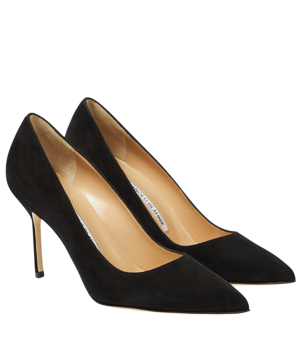 Manolo Blahnik BB 90 décolleté in pelle scamosciata