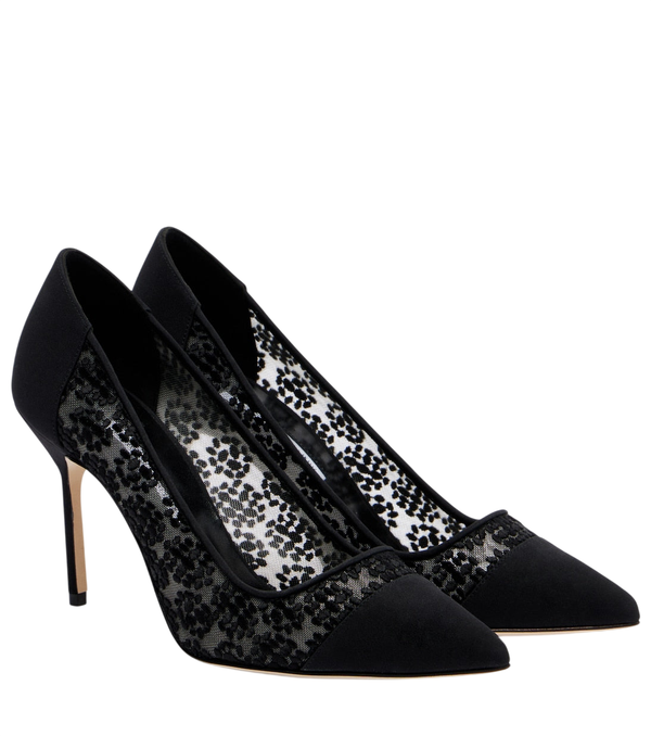 Zapatos de salón Capcour 90 de encaje de Manolo Blahnik