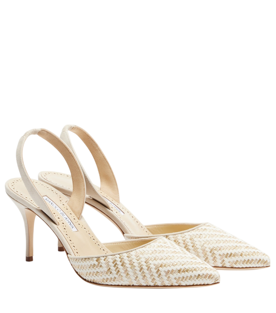 Manolo Blahnik Décolleté slingback intrecciate Carolyne