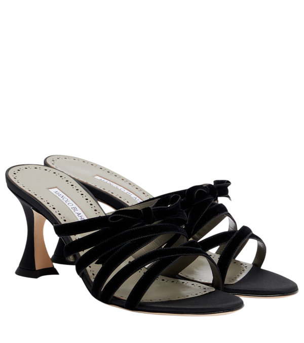 Manolo Blahnik Clementel 70 velvet mules