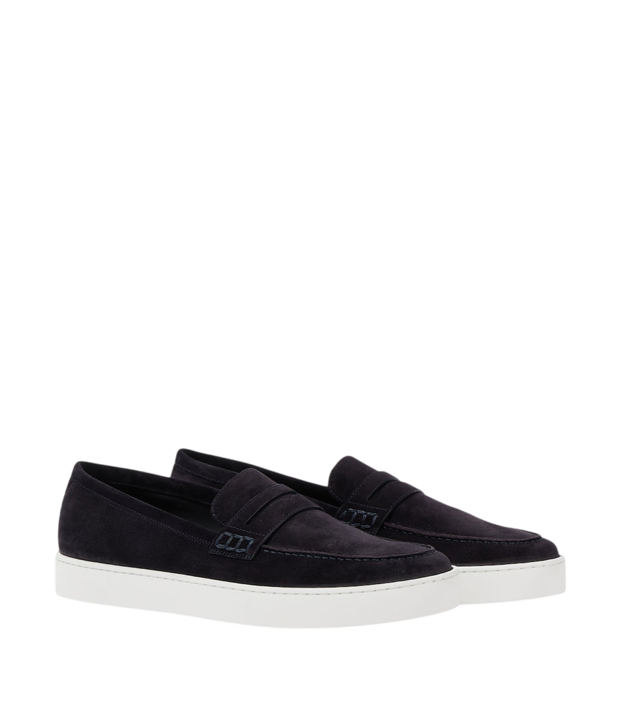 Manolo Blahnik Ellis suede penny loafers
