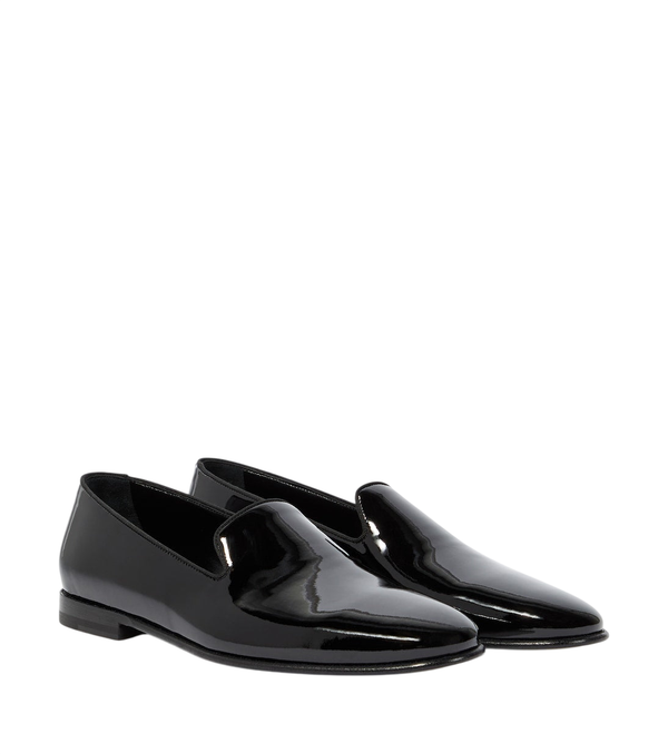 Manolo Blahnik Mario patent leather loafers